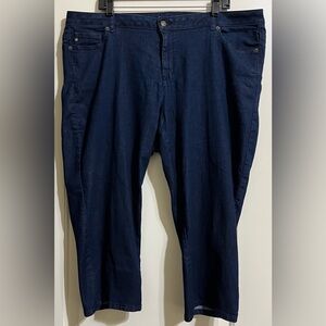 Michael Kors Women’s Blue Jean Capris 18W Stretch 5 Pocket Design